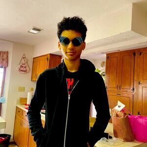 Fendi 53mm Cat Eye Sunglasses black and blue stripes